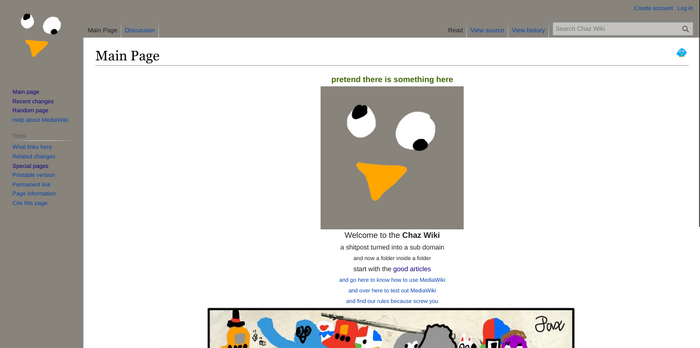 Chaz Wiki's main page